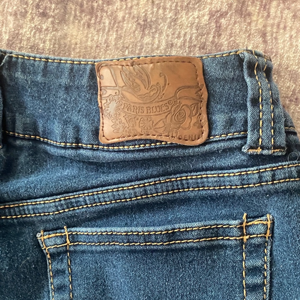Paris Blues Dark Blue Low Ris Skinny Jeans 5 - Picture 11 of 11